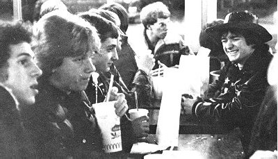 Walser, Waite, Moran, Harris(?), Collins, Ford at the Tillotson McDonald's
