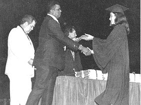 Receiving Diplomas